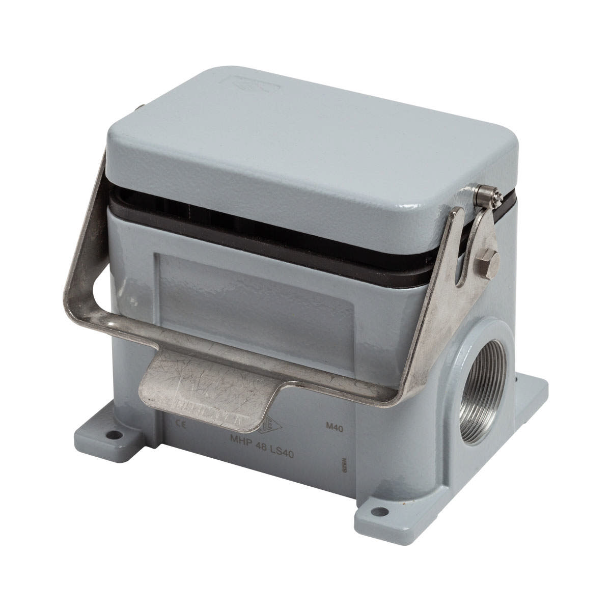 Sockelgehäuse mit Abdeckung - 1 Verriegelungshebel