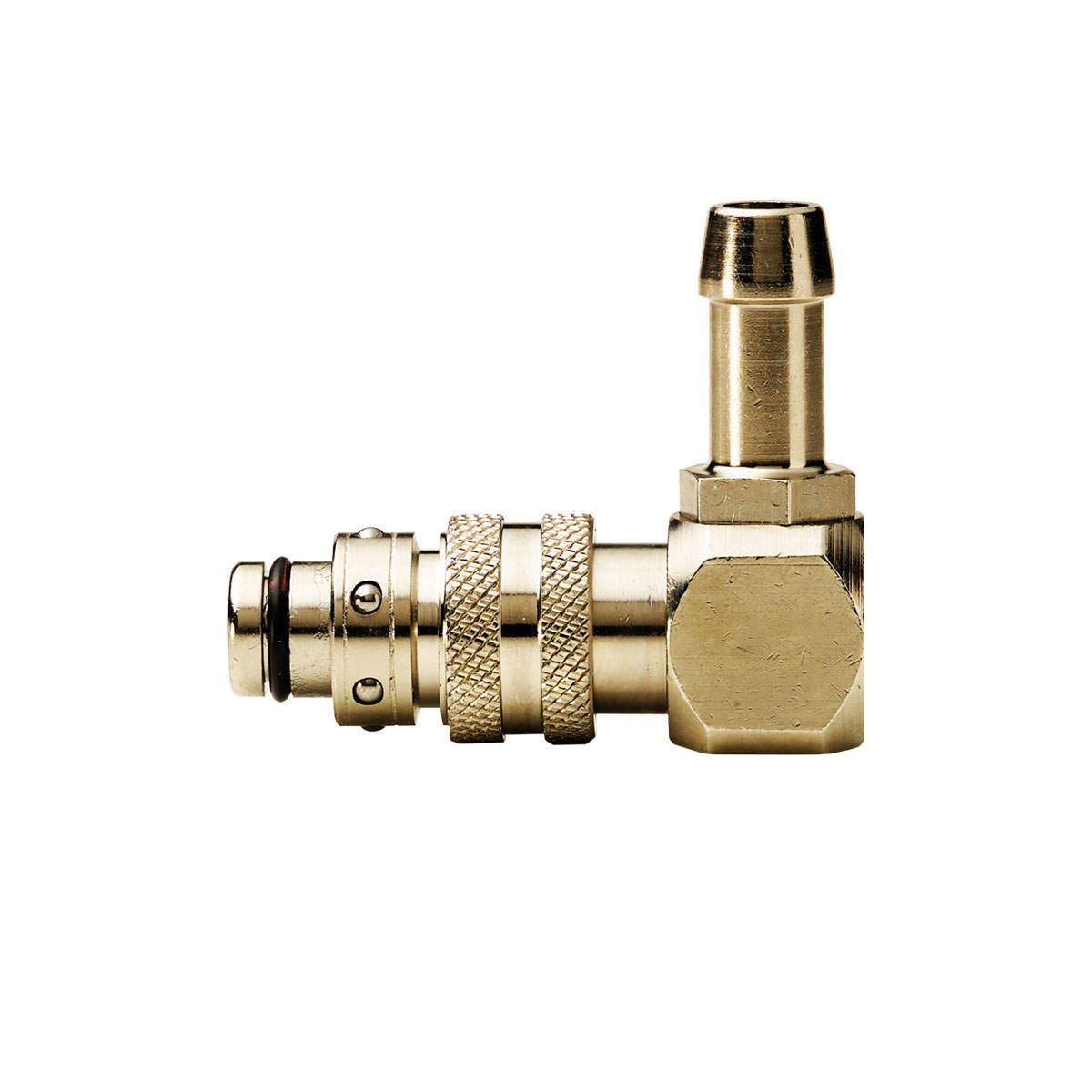 Adapter Schnellverschlusskupplung gewinkelt 90° mit Schlauchtülle TYP Französisch