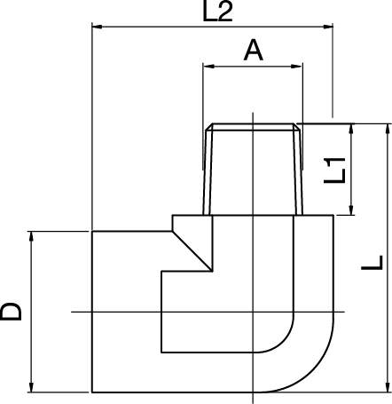 Kupplungsnippel männlich gewinkelt 90° TYP französisch
