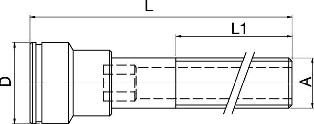 Verlängerungsnippel , Typ French