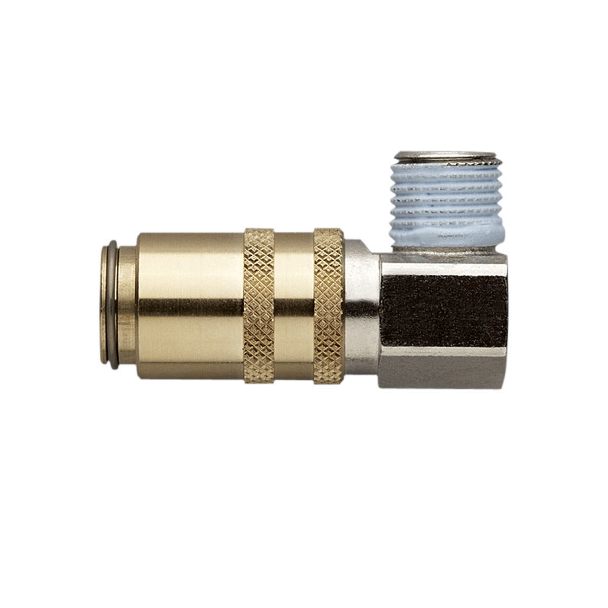 Schnellverschlusskupplung mit Außengewinde 90° - Typ EURO