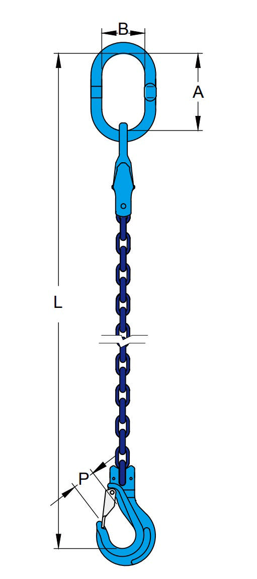 Hebeöse mit einem Haken