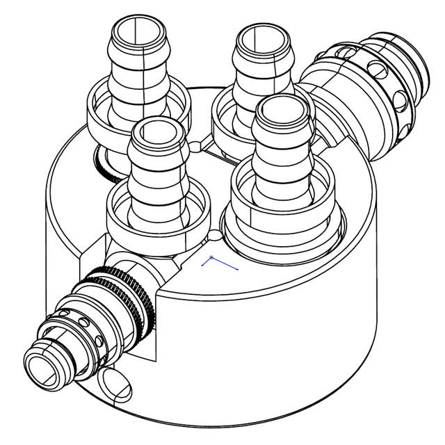 Halterung für Kupplungen 08/12