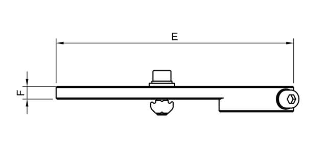 Long Angle Clamp With Ball Joint