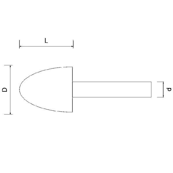 Polierstift Kegelform - Set ( 10 Stück )