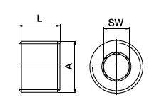 Verschlussstopfen - zylindrisches Außengewinde 