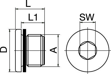 Blindstopfen - auch mit M-Gewinde
