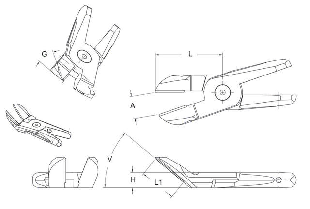 Lange Klinge / Tiefer Winkel 40/30°
