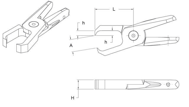 Angussabschneider 90° Endschneider