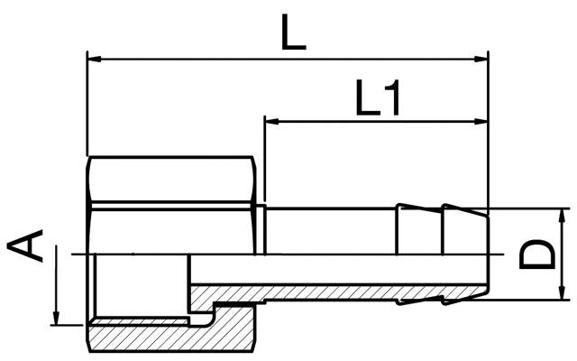 Schlauchanschluss - BSPT Gewinde, drehbar