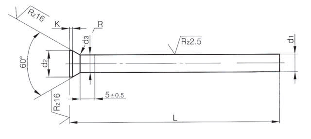 Auswerferstifte DIN 1530 Typ D - gehärtet