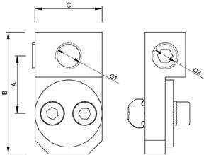 Vacuum Cup Mounting Bracket - Adjustable 