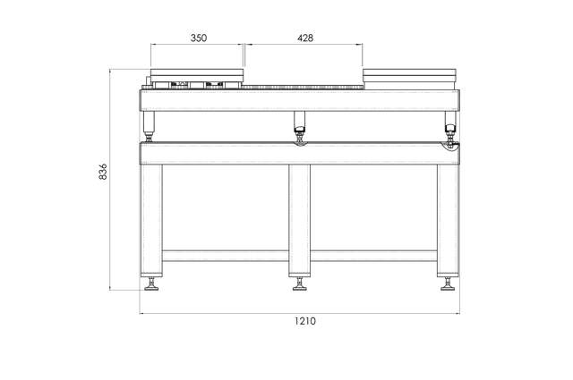 Standard-Werkzeugtisch für Spritzgussformen 1,5 bis 3T