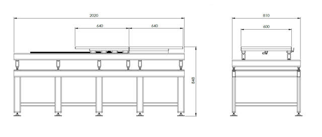 Formtisch mit mechanischen Halterungen 6 Tonnen